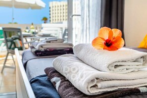 1 bedroom, iron/ironing board, travel crib, free WiFi