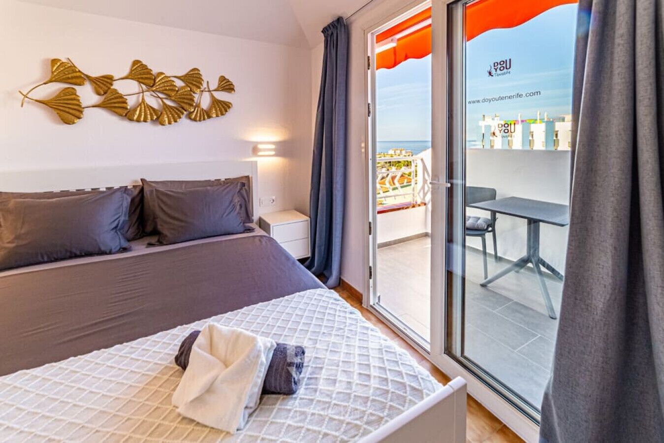 1 bedroom, desk, iron/ironing board, travel cot