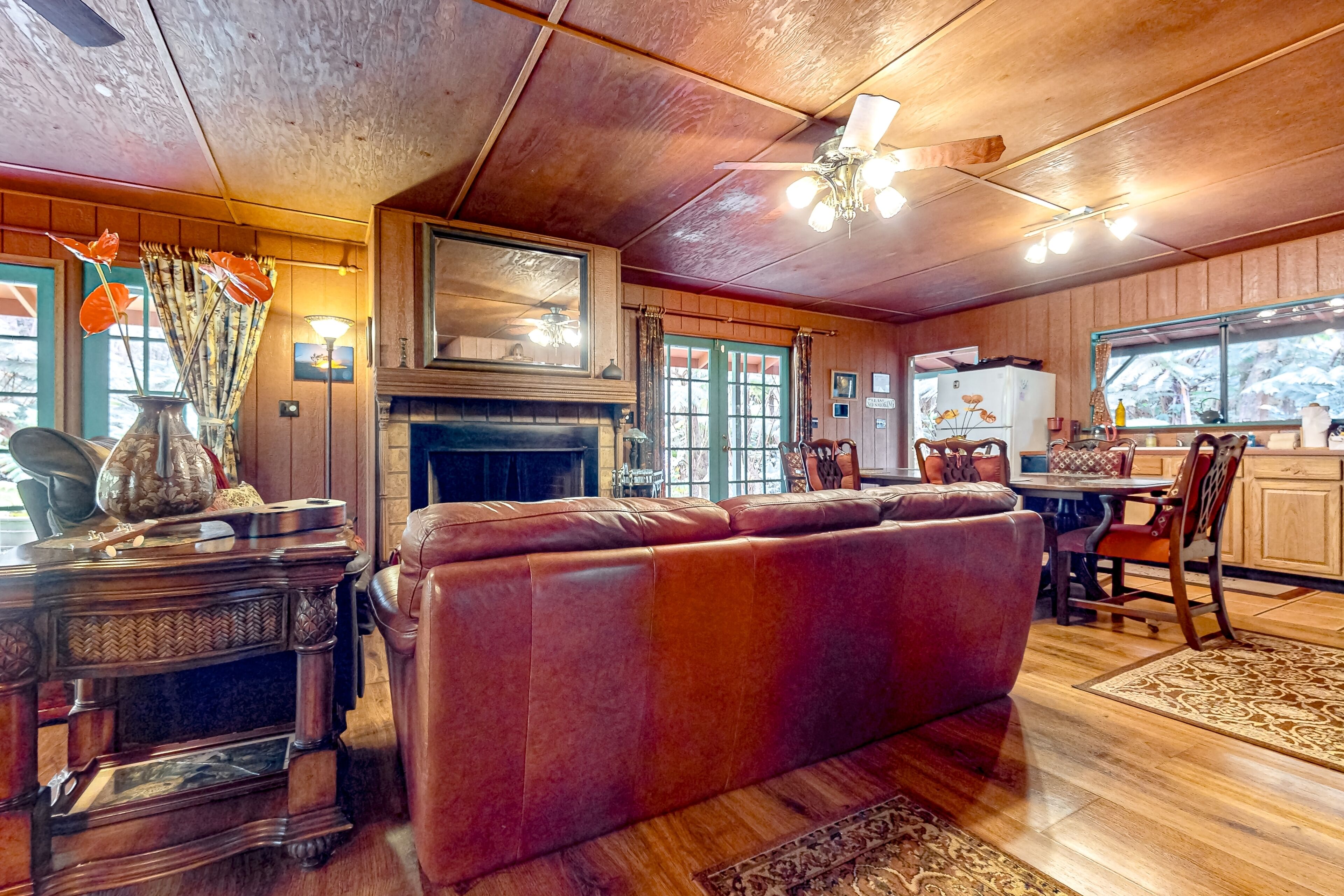 TV, fireplace, DVD player