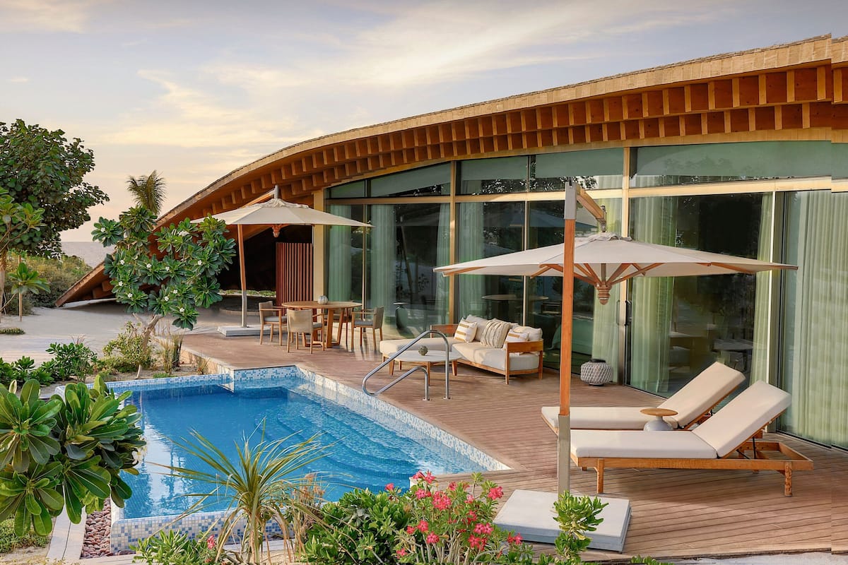 Villa, 1 Bedroom, Non Smoking | 1 bedroom, Frette Italian sheets, premium bedding, minibar