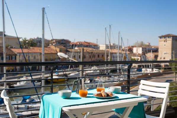 Uitzicht vanaf balkon