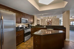 Fridge, microwave, oven, stovetop - 4 BR Oceanfront Condo Watch Sunrise Over the Ocean (North Myrtle Beach)