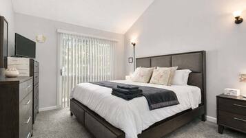 2 bedrooms, iron/ironing board, travel crib, WiFi