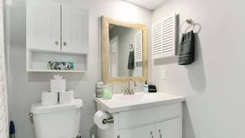 Dusch, hårtork och schampo