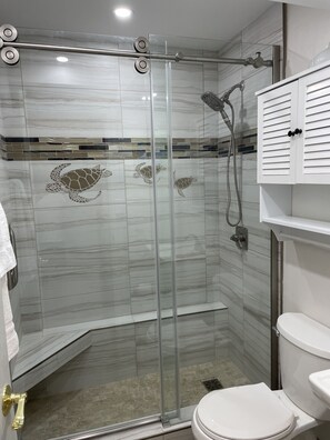 Shower, hair dryer, towels, soap - W. MAUI OPEN SUMMER SPCL RATES—OCENFRNT CONDO 2BD, 2BTH,IN KAHANA COOLED IN BDRM (Lahaina)