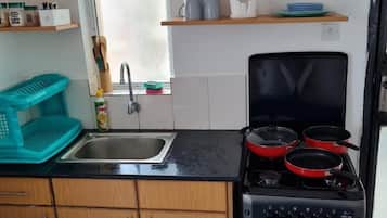Executive Studio | Private kitchen | Fridge, microwave, cookware/dishes/utensils