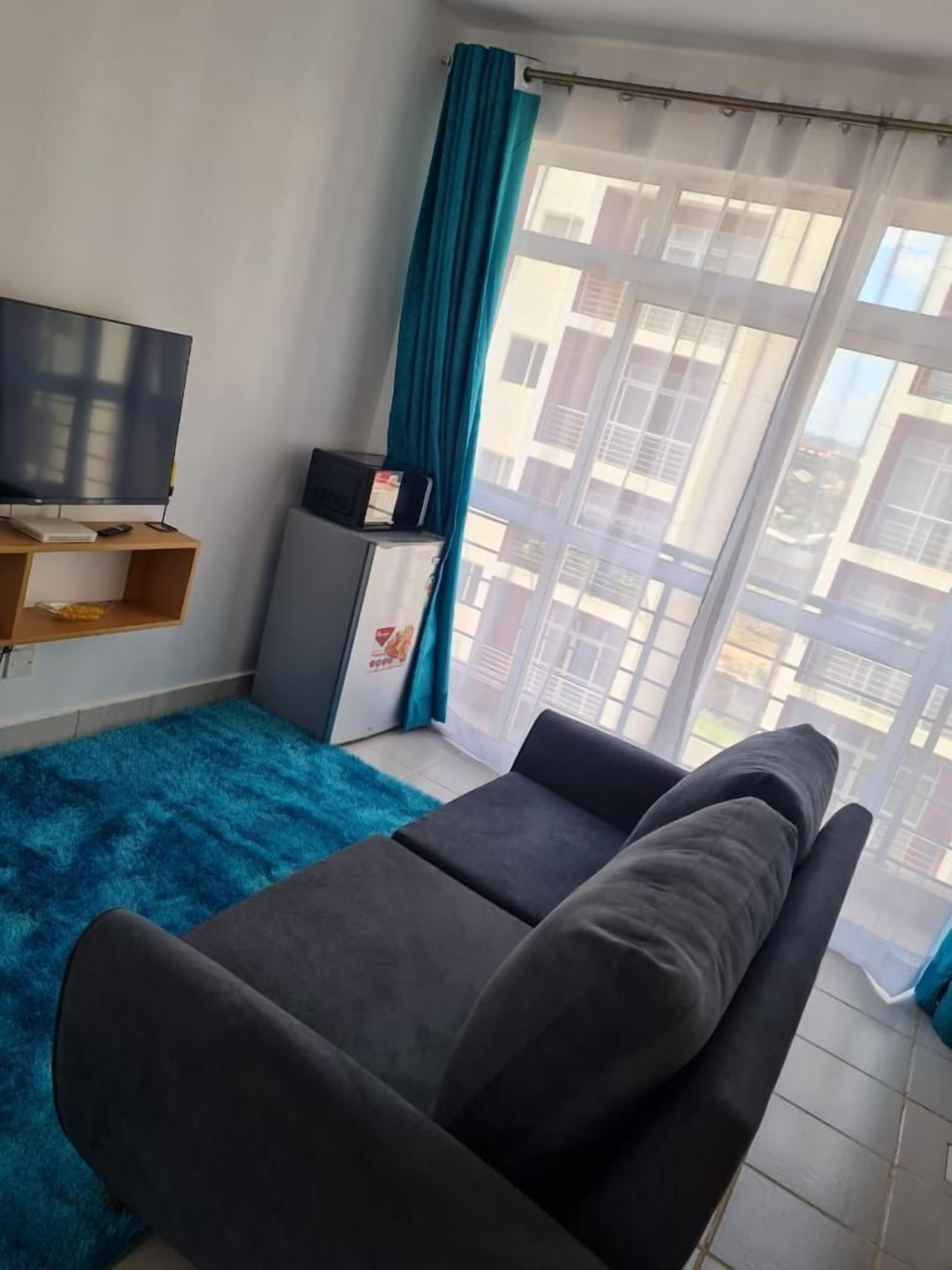 디럭스 스튜디오 | 거실 공간 | 디지털 채널 시청이 가능한 24인치 스마트 TV