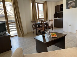 Apartment, 1 Bedroom, Balcony | Dining - Banderitsa Apartment 2 (Bansko)