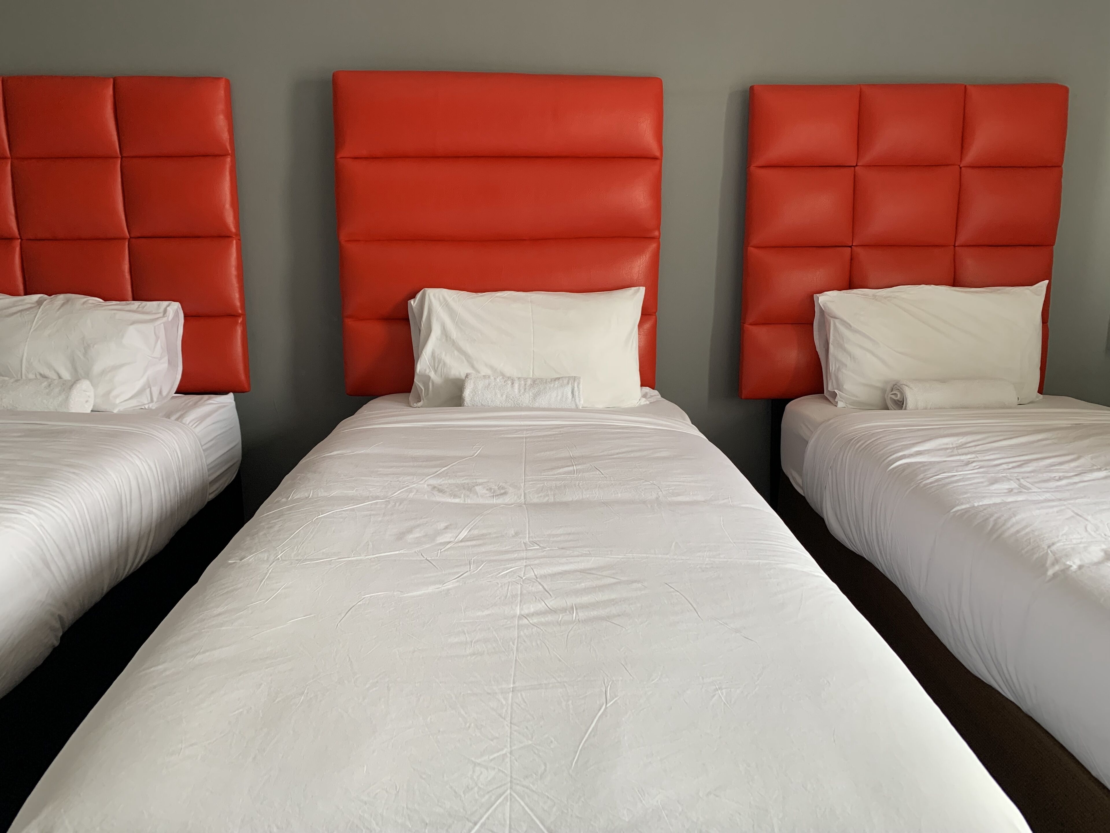 Minibar, desk, laptop workspace, soundproofing