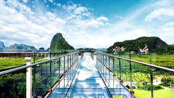 Udsigt fra overnatningsstedet