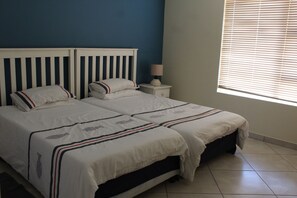 2 bedrooms, bed sheets