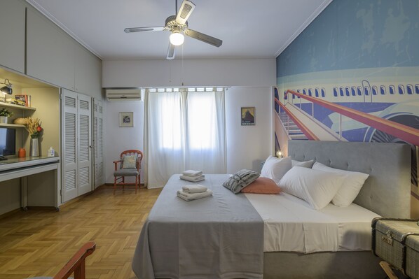 Studio Confort | 1 chambre, couette en duvet d'oie, décoration personnalisée