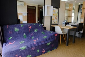 Apartment | Living area - Strategic And Comfortable 2Br Apartement At Gateway Pasteur (Cimahi)
