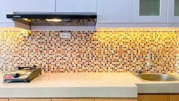 Studio | Cuisine privée | Grand réfrigérateur, plaque de cuisson