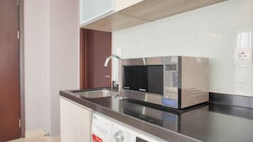 Apartemen | Dapur pribadi | Lemari es besar dan kompor