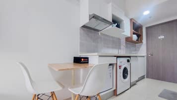 Estúdio | Cozinha privada | Geladeira grande, cooktop