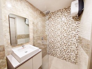 Studio | Bathroom | Shower, towels - Nice And Homey Studio At Mataram City Apartment (Ngaglik)
