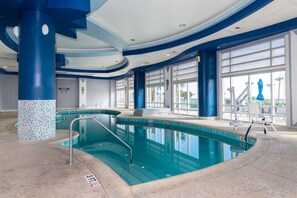 Indoor pool, a heated pool