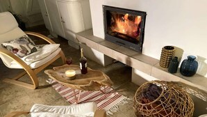 Living area - Comfortable holiday home in the countryside, pool (Rozewko)