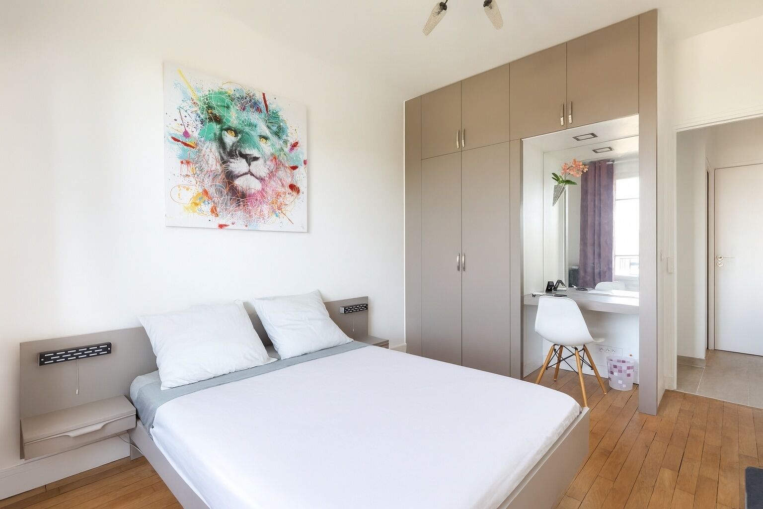 2 chambres, fer et planche à repasser, accès Internet, draps fournis