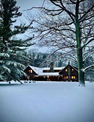 Log lodge estate in northern Michigan. A one of a kind up north experience.