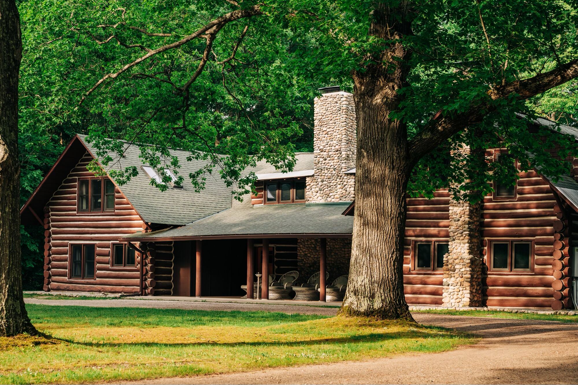Log lodge estate in northern Michigan. A one of a kind up north experience.