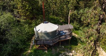 Secluded Off Grid Mountain Yurt with Power and Starlink