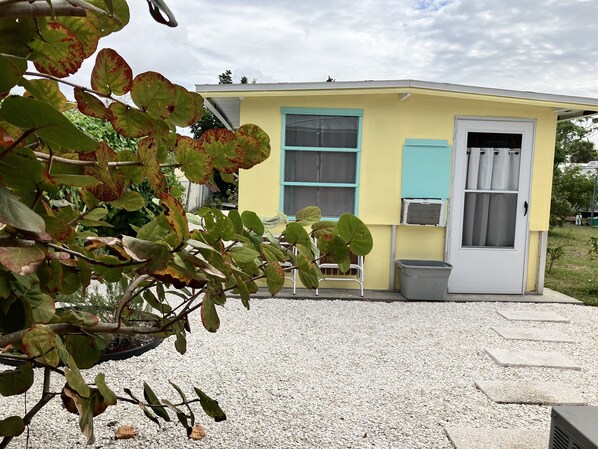 Front of little getaway cottage