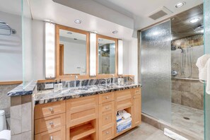 Free toiletries, hair dryer, towels