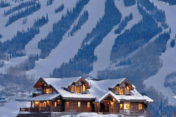 Winter photo of the home