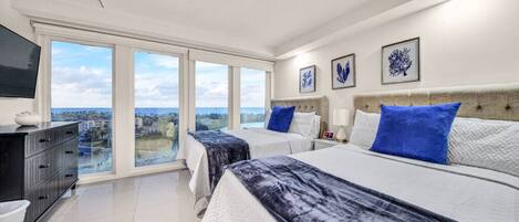2 chambres, bureau, Wi-Fi gratuit, draps fournis