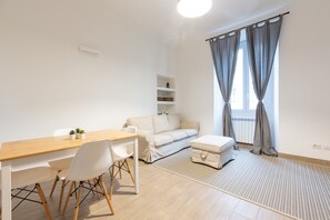 Apartamento clássico | Área de estar