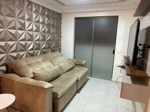 Living area - Apartamento Para Curtir e Relaxar com a Família: Piscina, Academia, Play Kids (Cuiá João Pessoa)