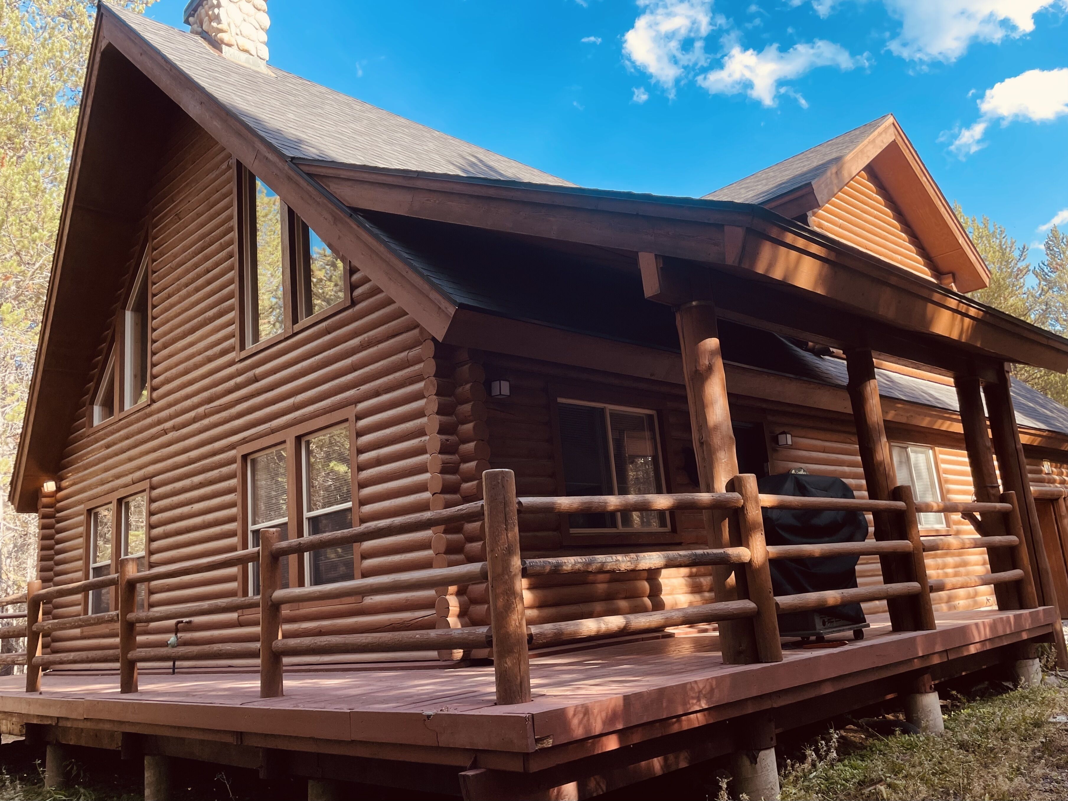 Scruffy Bear Lodge on Bills Island near Yellowstone-Lake access/pines/ATV trails