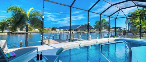 Una piscina climatizada