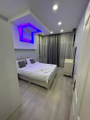 Luxury Apartment | Premium bedding, individually decorated, individually furnished, desk
