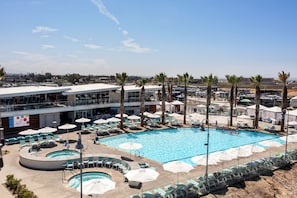 Outdoor pool, pool cabanas (surcharge), pool umbrellas