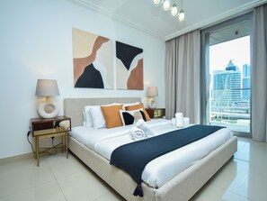 1 bedroom, Egyptian cotton sheets, premium bedding, in-room safe - 360 Vacation - Luxurious 1BR-Mall Access (Dubai)