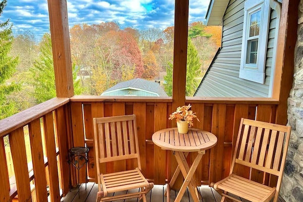 Elevate your stay with breathtaking views from this stunning terrace.