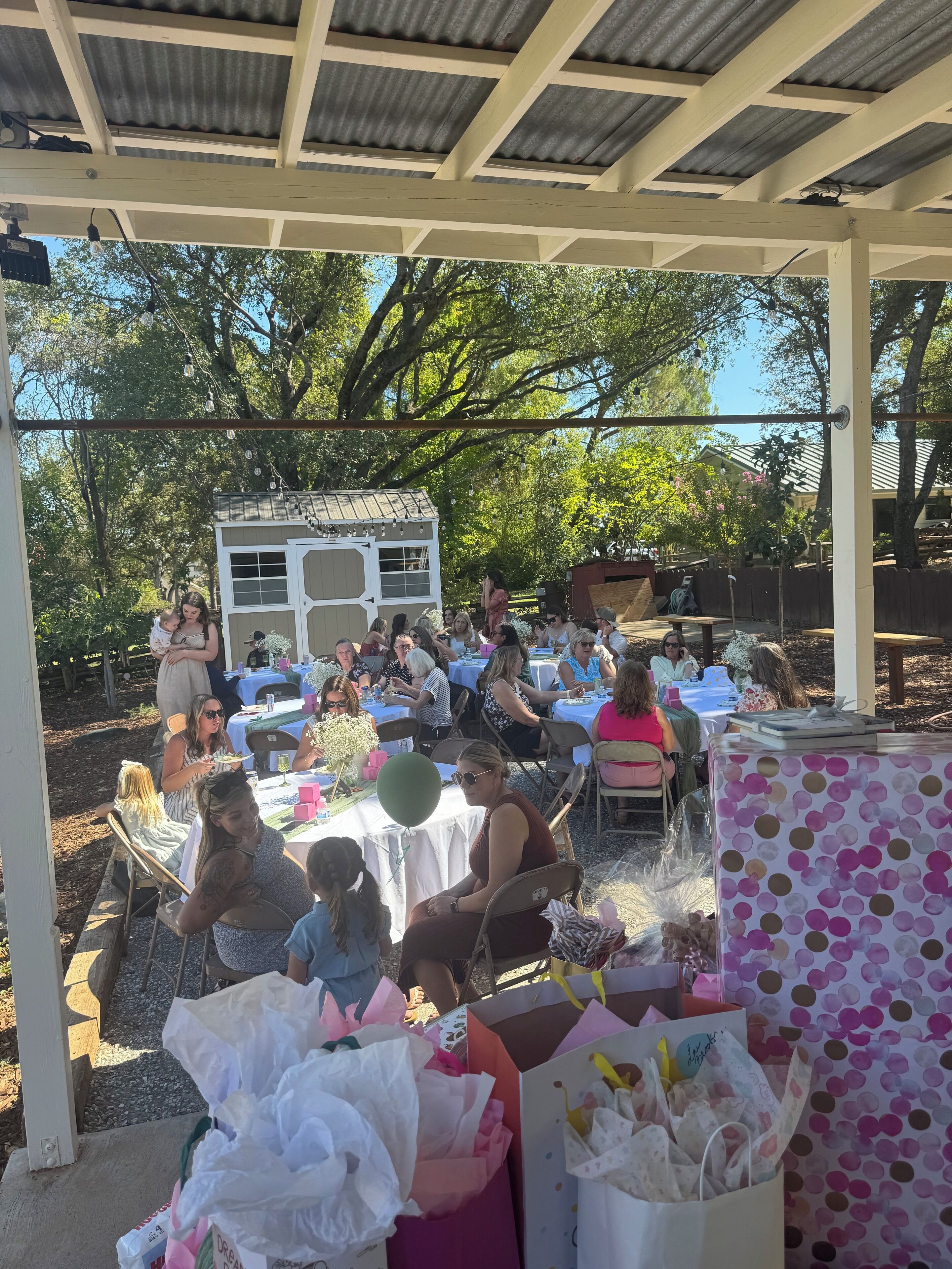 Außenbereich für Bankette