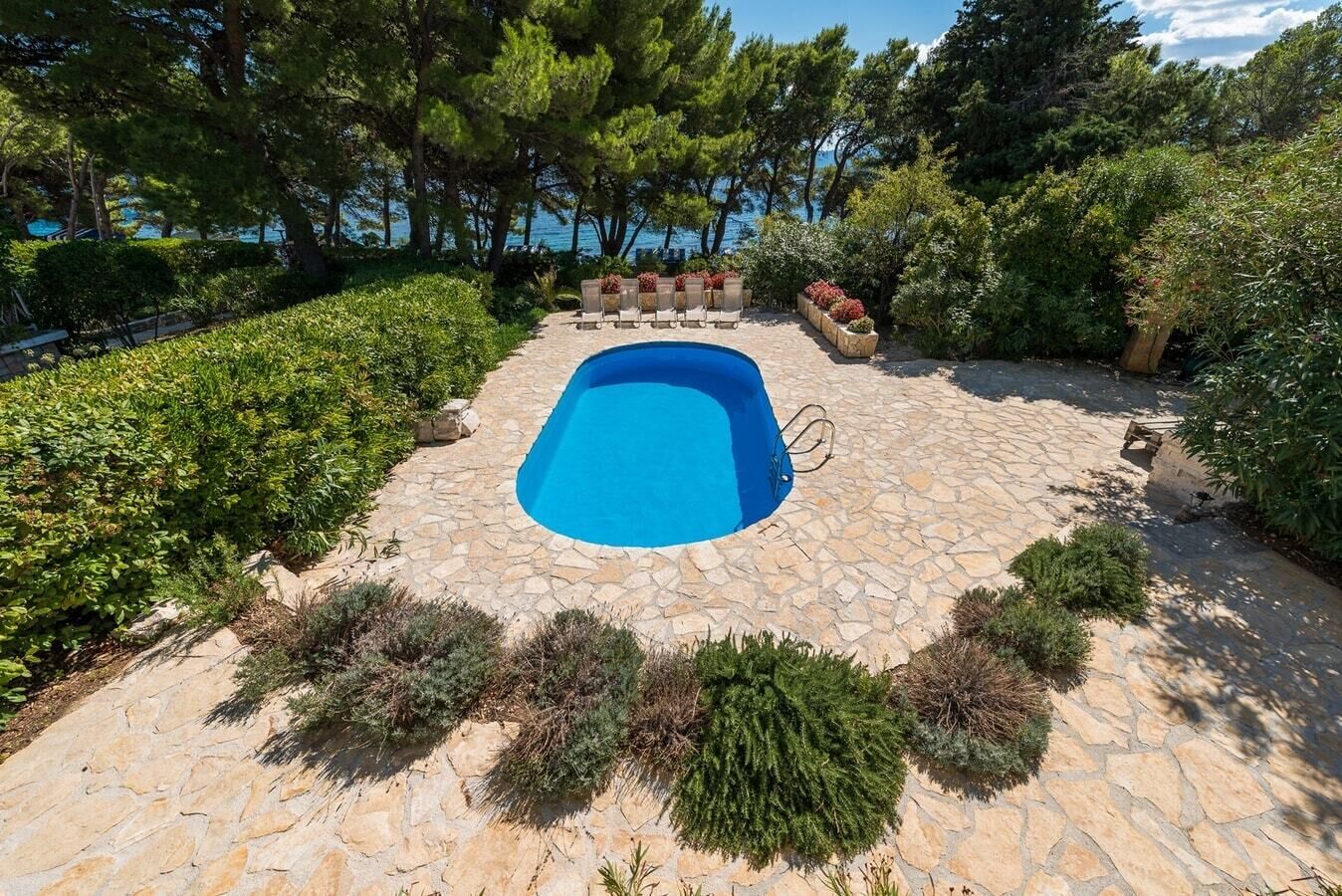 Una piscina riscaldata