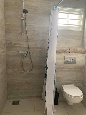 Sèche-cheveux, savon, papier toilette