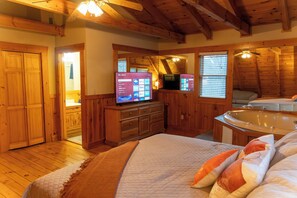 3 bedrooms, iron/ironing board, Internet, bed sheets - Escape to Smoky Mtn Cabin best location HotTub Pet friendly (Pigeon Forge)
