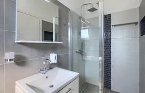 Shower, hair dryer