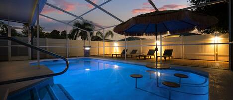 Udendørs pool, opvarmet pool