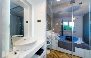 Shower, hair dryer