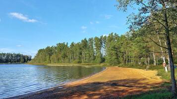 Una spiaggia nelle vicinanze, pesca