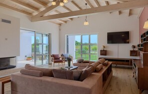 Fireplace, ping pong, stereo