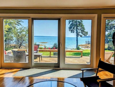 Oceanfront Cottage with Private Beach & Fire Pit