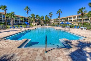 Pool - Beachfront Views from 2nd and 3rd Floor Balconies (St. Augustine Beach)